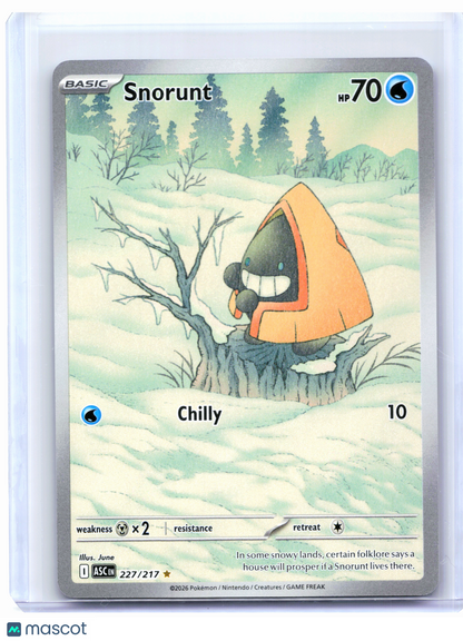 2026 Pokemon—Snorunt #227/217 Ascended Heroes—Illustration Rare Holo
