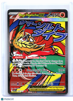 2026 Pokemon—Mega Hawlucha ex #268/217 Ascended Heroes—Mega Attack Rare Holo