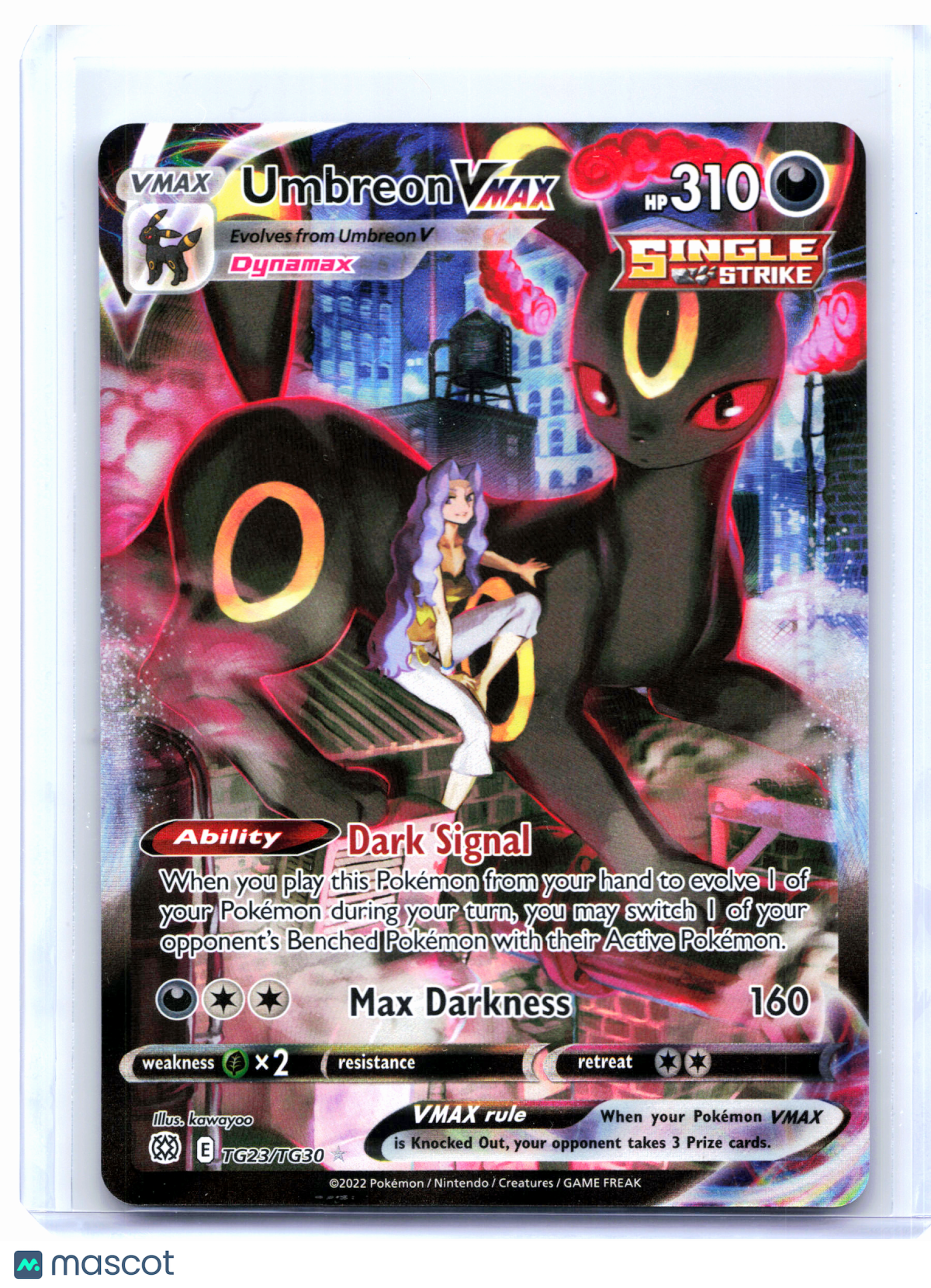 2022 Pokemon—Umbreon VMAX #TG23/TG30 Brilliant Stars Trainer Gallery—Ultra Rare