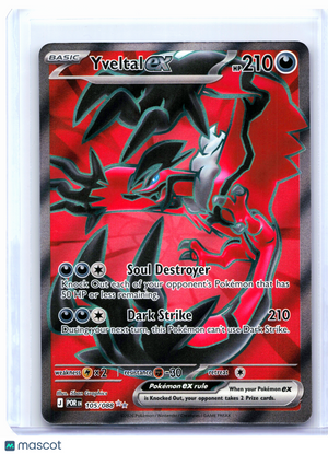 2026 Pokemon—Yveltal ex #105/088 Perfect Order—Ultra Rare Holo