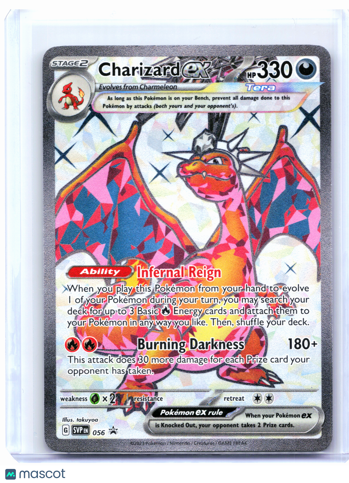 2023 Pokemon—Charizard ex #056 Scarlet & Violet Promo—Black Star Promo Holo