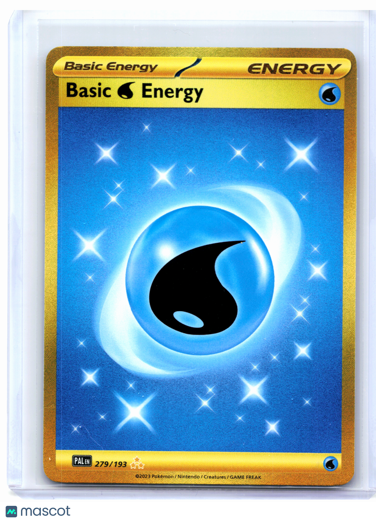 2023 Pokemon—Basic Water Energy #279/193 Paldea Evolved—Hyper Rare Holo