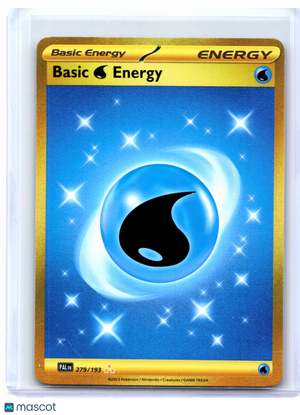 2023 Pokemon—Basic Water Energy #279/193 Paldea Evolved—Hyper Rare Holo
