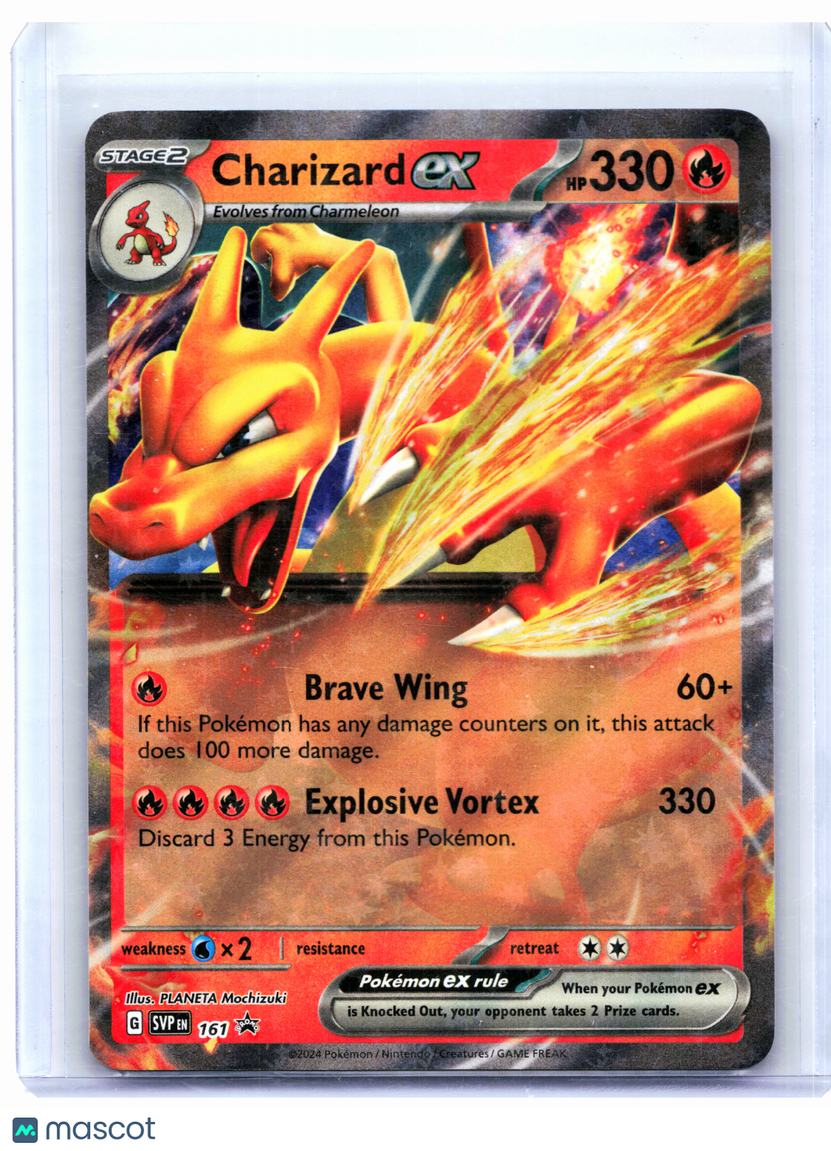 2024 Pokemon—Charizard ex #161 Scarlet & Violet Promo—Black Star Promo Holo