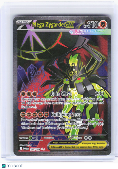 2026 Pokemon—Mega Zygarde ex #104/88 Perfect Order—Ultra Rare Foil