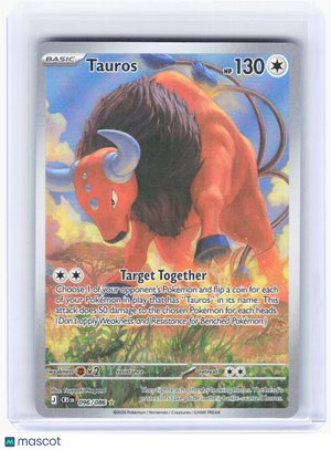 2026 Pokemon—Tauros #96/86 Chaos Rising—Illustration Rare Foil