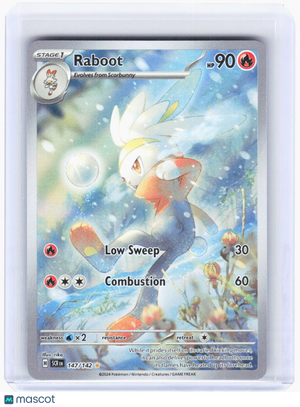 2024 Pokemon—Raboot #147/142 Stellar Crown—Illustration Rare Foil