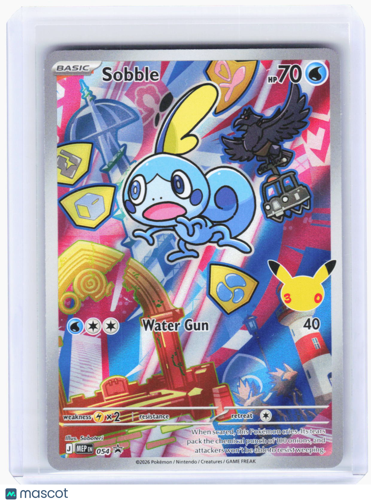 2026 Pokemon—Sobble #054 Mega Evolution Promo Cards—Black Star Promo Foil