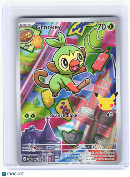 2025 Pokemon—Grookey #052 Mega Evolution Promo Cards—Black Star Promo Foil