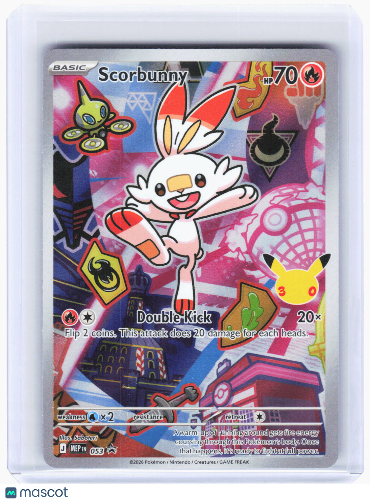 2026 Pokemon—Scorbunny #MEP EN 053 Mega Evolution Promo Cards—BSP Foil