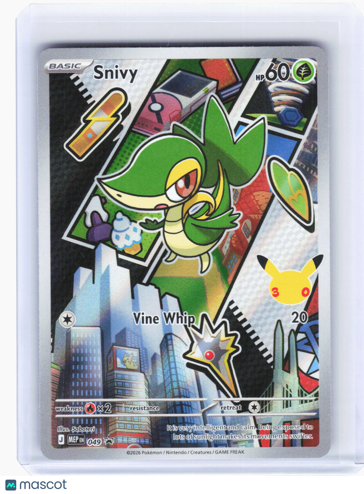 2026 Pokemon—Snivy #049 Mega Evolution Promo Cards—Black Star Promo Foil