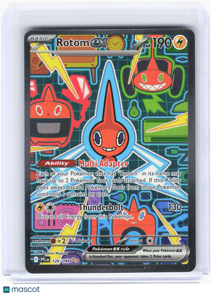 2024 Pokemon—Rotom ex #126/94 Phantasmal Flames—Special Illustration Rare Holo