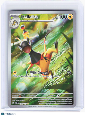 Pokemon—Heliolisk #177/167 2024 Twilight Masquerade—Secret Rare Holo
