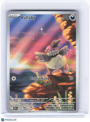 2025 Pokemon—Vullaby #144/86 White Flare—Illustration Rare Foil