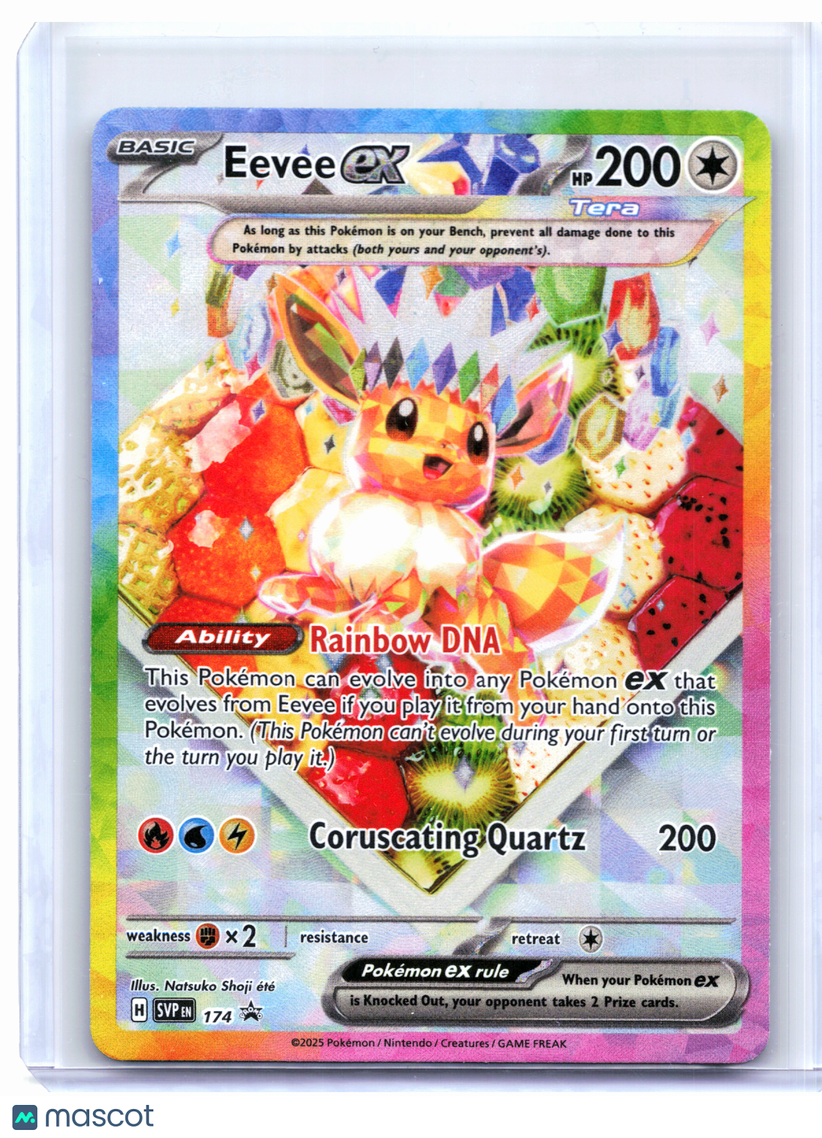 2025 Pokemon—Eevee ex #174 Prismatic Evolutions—Black Star Promo Holo
