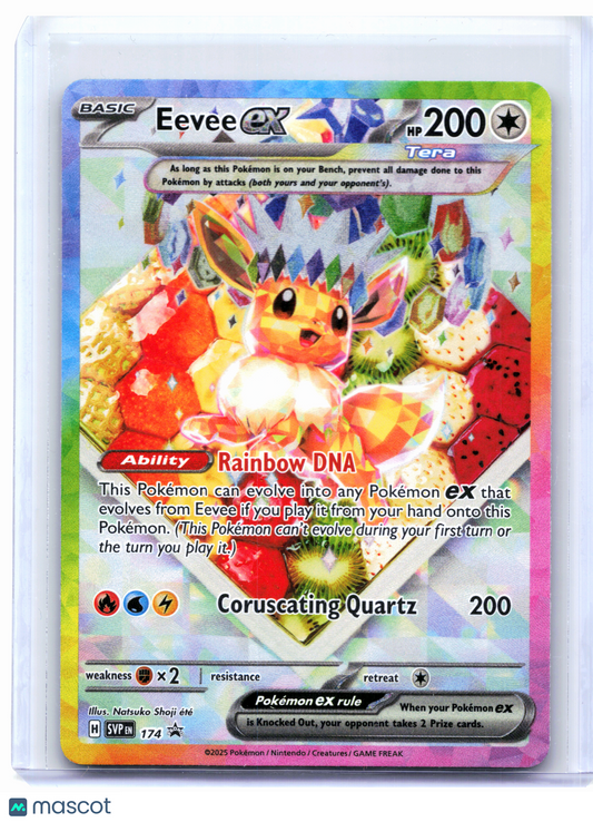 2025 Pokemon—Eevee ex #174 Prismatic Evolutions—Black Star Promo Holo