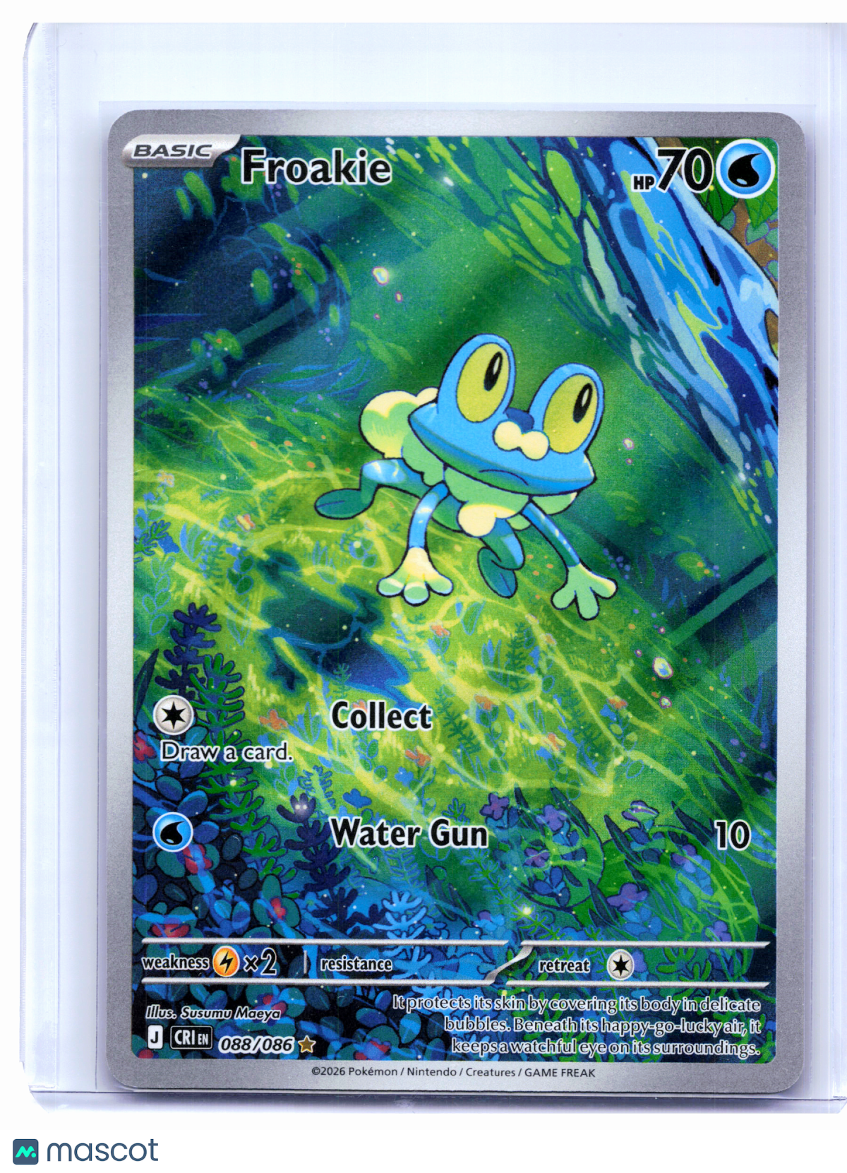 2026 Pokemon—Froakie #088/086 Chaos Rising—Illustration Rare Holo