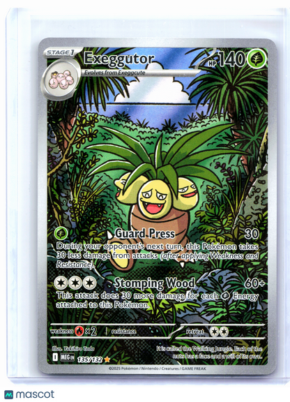 2025 Pokemon—Exeggutor #135/132 Mega Evolution Base Set—Illustration Rare Holo