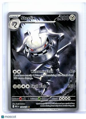 2025 Pokemon—Steelix #150/132 Mega Evolution Base Set—Illustration Rare Holo