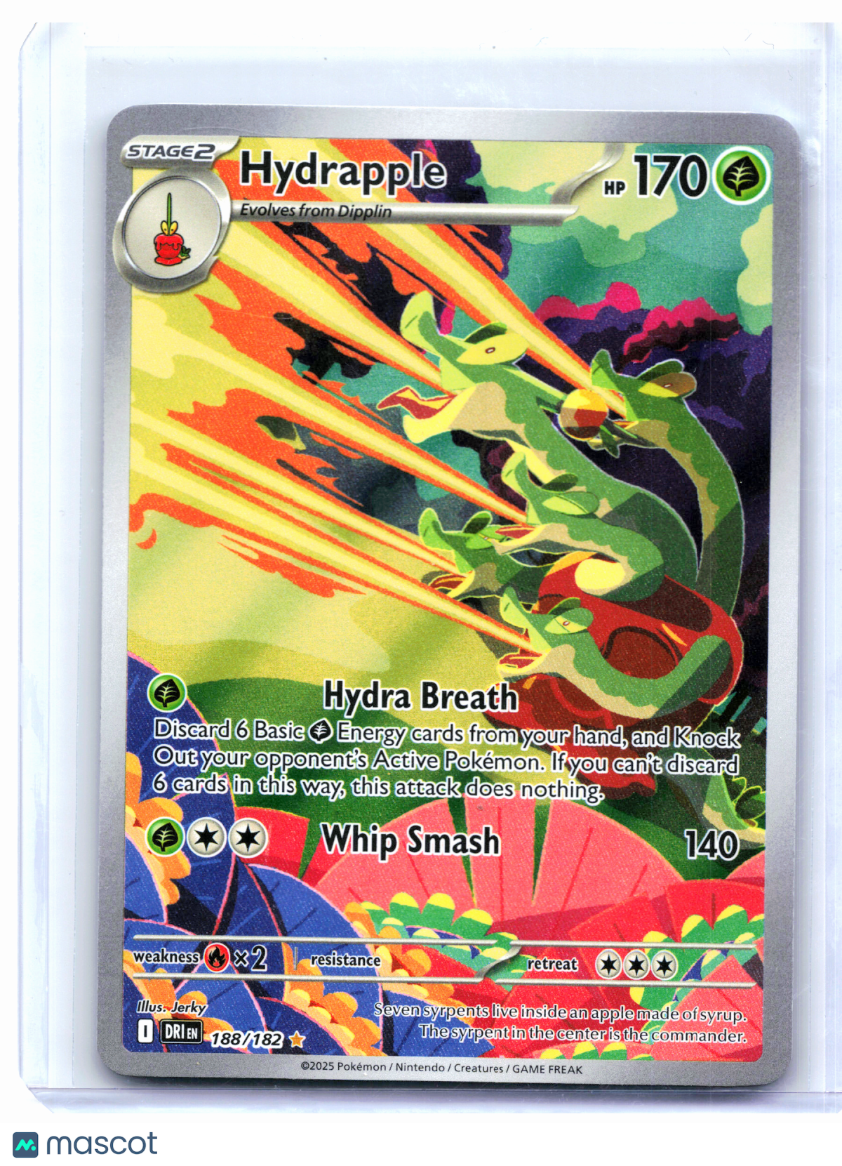 2025 Pokemon—Hydrapple #188/182 Destined Rivals—Illustration Rare Holo
