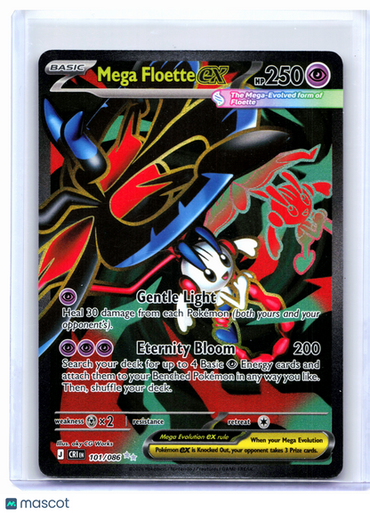 2026 Pokemon—Mega Floette ex #101/086 Chaos Rising—Ultra Rare Holo