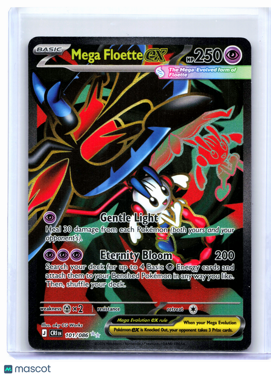 2026 Pokemon—Mega Floette ex #101/086 Chaos Rising—Ultra Rare Holo
