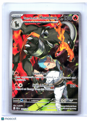 2025 Pokemon—Team Rocket's Houndoom #191 Destined Rivals—Illustration Rare [LP]