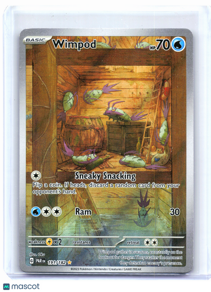 2023 Pokemon—Wimpod #191/182 Paradox Rift—Illustration Rare Holo [LP]