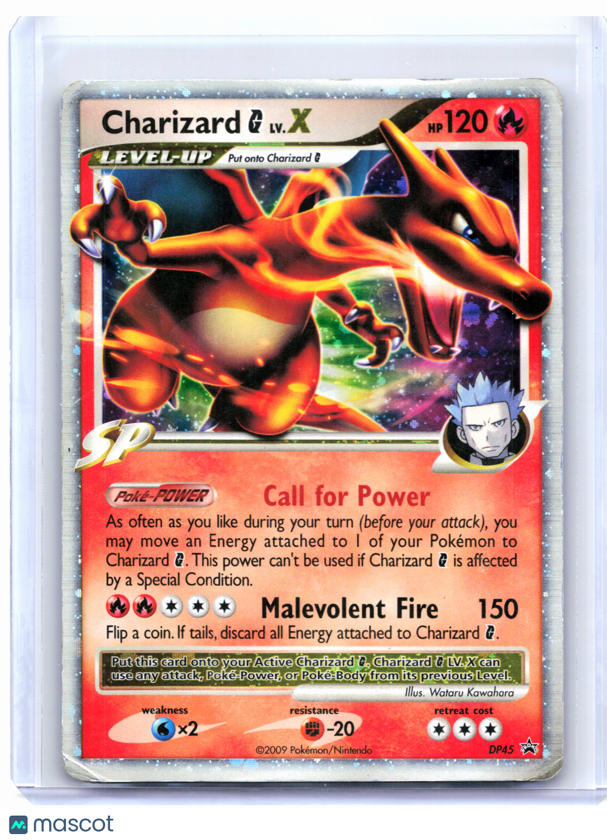 2009 Pokemon—Charizard G LV.X #DP45 Diamond and Pearl Promos—Promo Holo [DMG]