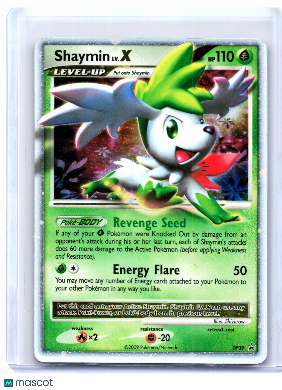 2009 Pokemon—Shaymin LV.X #DP39 Diamond and Pearl Promos—Promo Holo [Damaged]