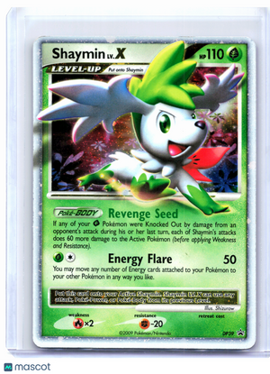2009 Pokemon—Shaymin LV.X #DP39 Diamond and Pearl Promos—Promo Holo [Damaged]