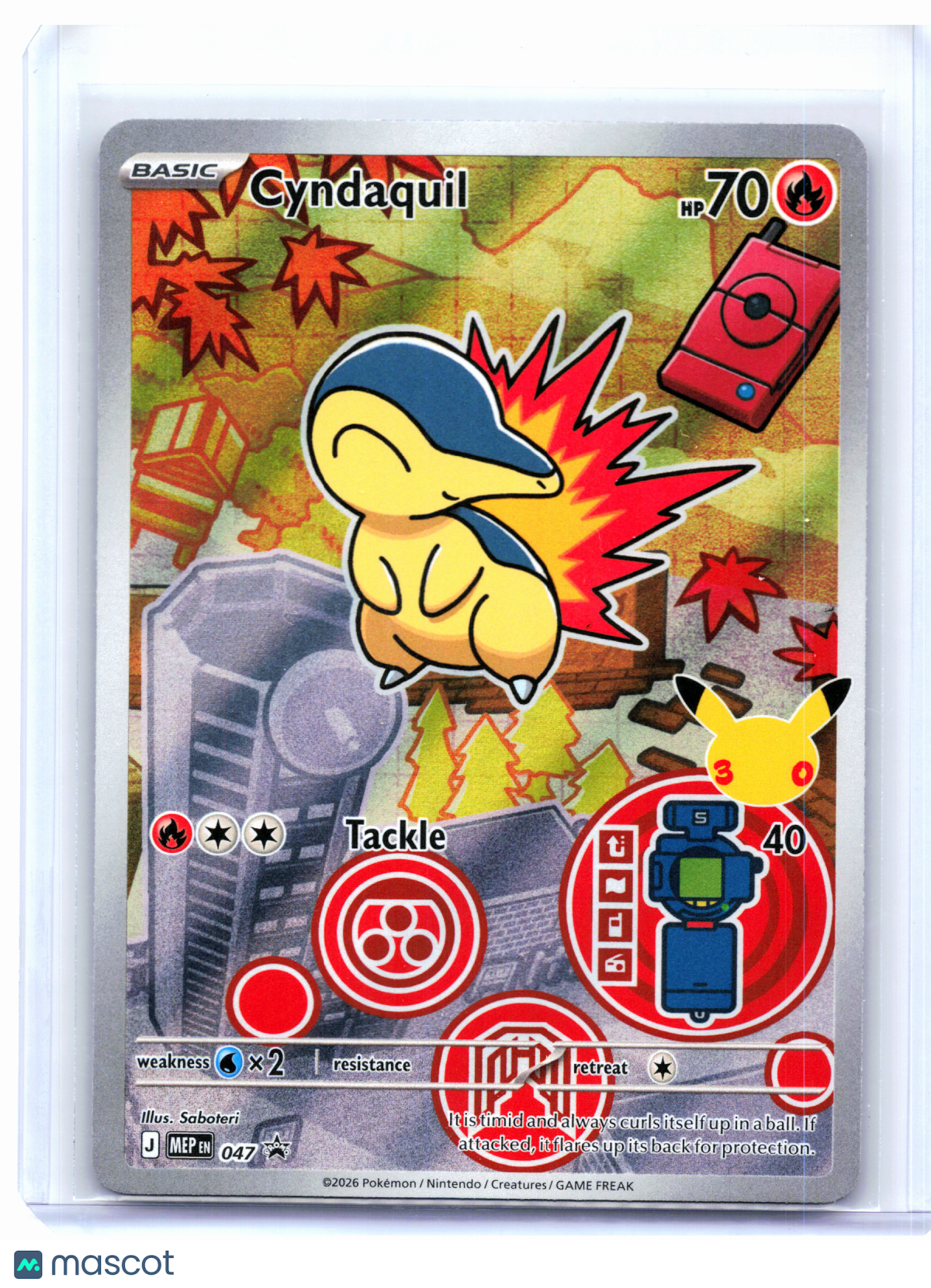 2026 Pokemon—Cyndaquil #047 Mega Evolution Promo—Black Star Promo Holo