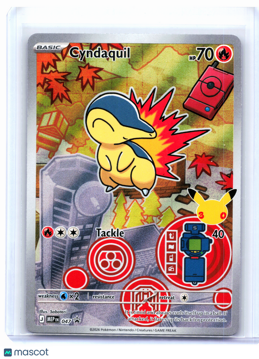2026 Pokemon—Cyndaquil #047 Mega Evolution Promo—Black Star Promo Holo
