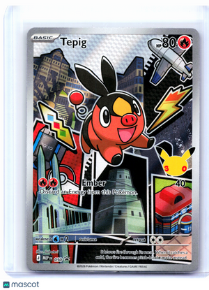 2026 Pokemon—Tepig #050 Mega Evolution Promo—Black Star Promo Holo