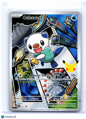 2026 Pokemon—Oshawott #051 Mega Evolution Promo—Illustration Rare Holo