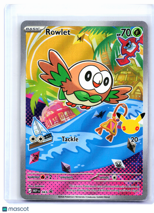 2026 Pokemon—Rowlet #043 Mega Evolution Promo—Black Star Promo Holo
