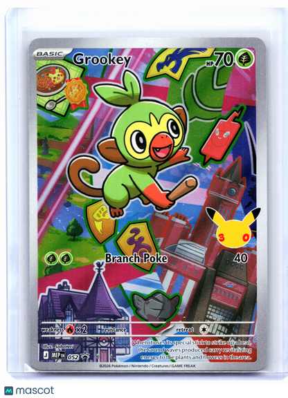 2026 Pokemon—Grookey #052 Mega Evolution Promo—Black Star Promo Holo