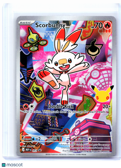 2026 Pokemon—Scorbunny #053 Mega Evolution Promo—Black Star Promo Holo