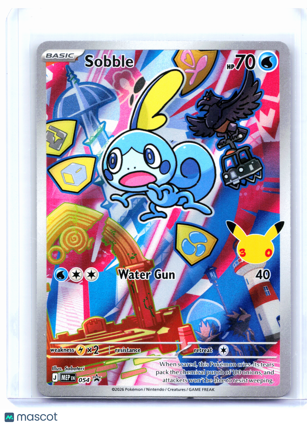 2026 Pokemon—Sobble #054 Mega Evolution Promo—Black Star Promo Holo