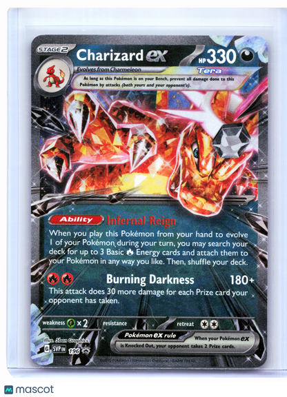 2023 Pokemon—Charizard ex #196 Scarlet & Violet Promo—Black Star Promo Holo