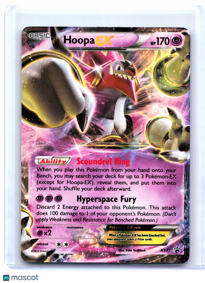 2015 Pokemon—Hoopa EX #XY71 XY Promos—Black Star Promo Holo