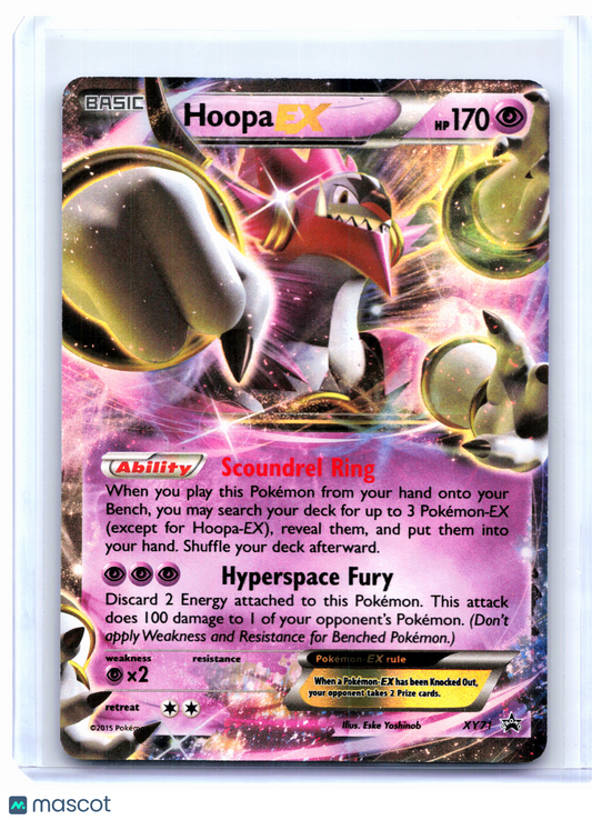2015 Pokemon—Hoopa EX #XY71 XY Promos—Black Star Promo Holo