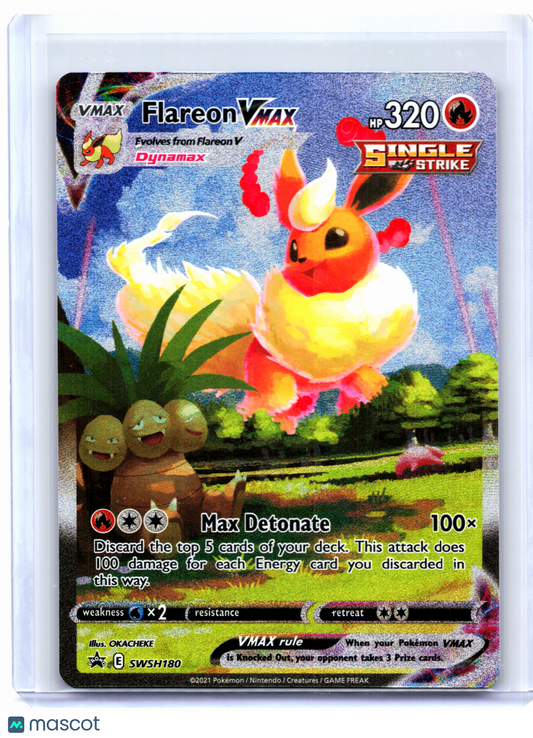 2021 Pokemon—Flareon VMAX #SWSH180 Sword & Shield Promos—Black Star Promo [LP]