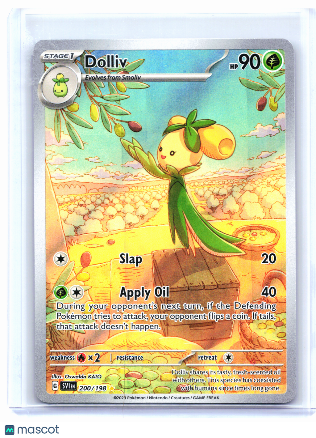 2023 Pokemon—Dolliv #200 Scarlet & Violet Base Set—Illustration Rare Holo [LP]