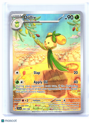 2023 Pokemon—Dolliv #200 Scarlet & Violet Base Set—Illustration Rare Holo [LP]