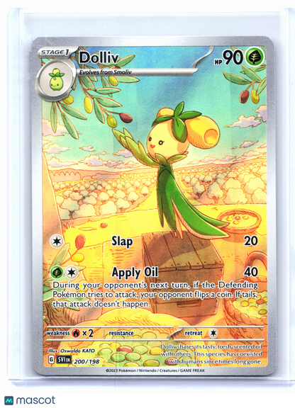 2023 Pokemon—Dolliv #200 Scarlet & Violet Base Set—Illustration Rare Holo [LP]