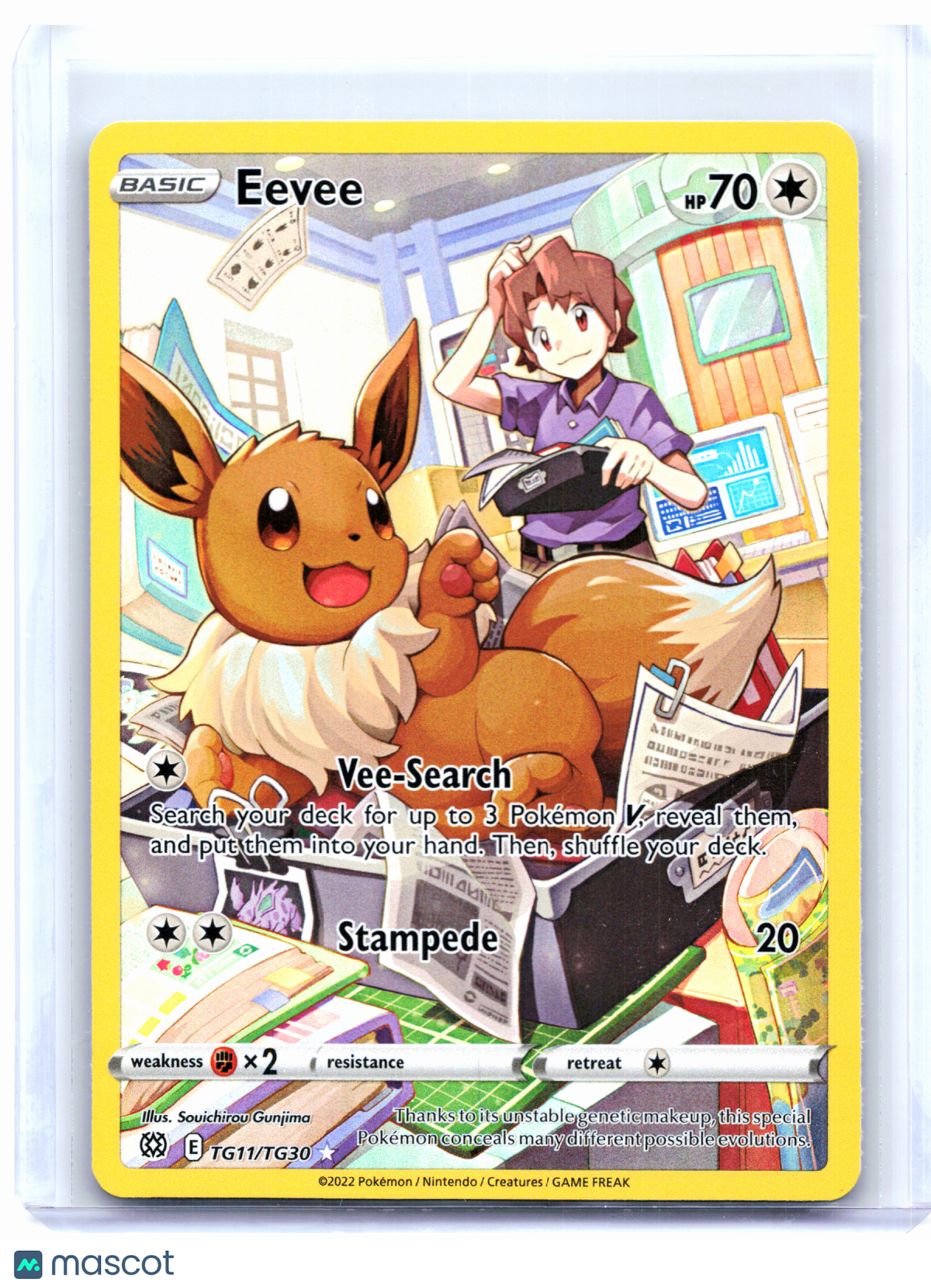 2022 Pokemon—Eevee #TG11/TG30 Brilliant Stars Trainer Gallery—Ultra Rare [LP]