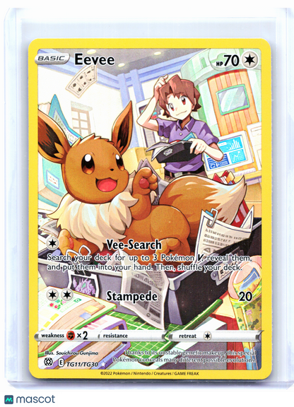 2022 Pokemon—Eevee #TG11/TG30 Brilliant Stars Trainer Gallery—Ultra Rare [LP]