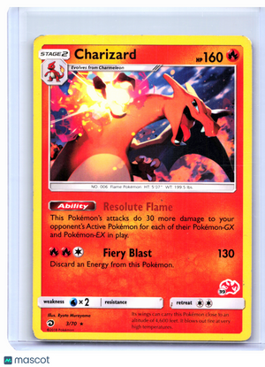 2018 Pokemon—Charizard (#39 Charizard Stamped) #3/70 BTA—Promo Nonholo [HP]