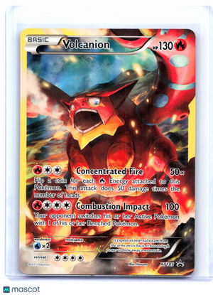 2017 Pokemon—Volcanion #XY185 XY Promos—Black Star Promo Holo [Damaged]